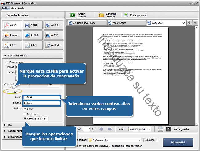 Cómo convertir archivos DOC/DOCX al formato PDF? Paso 3