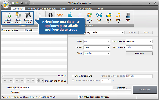 ¿Cómo convertir entre formatos de audio? Paso 2